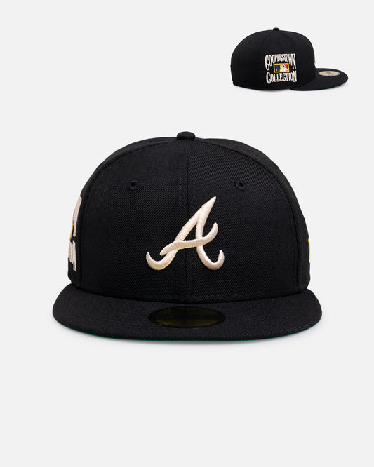 New Era Atlanta Braves 'Wool' 59FIFTY Fitted Black