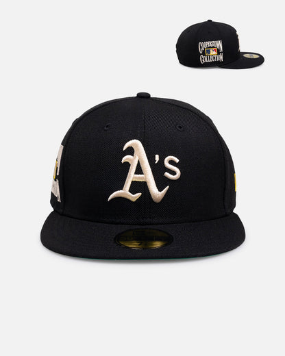 New Era Oakland Athletics 'Wool' 59FIFTY Fitted Black