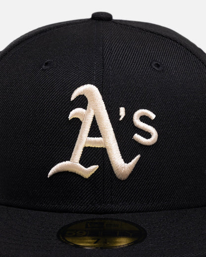 New Era Oakland Athletics 'Wool' 59FIFTY Fitted Black