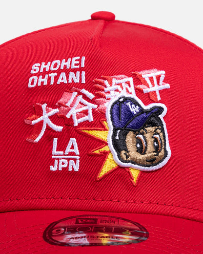 New Era Los Angeles Dodgers 'Ohtani' 9FORTY A-Frame Snapback Scarlet
