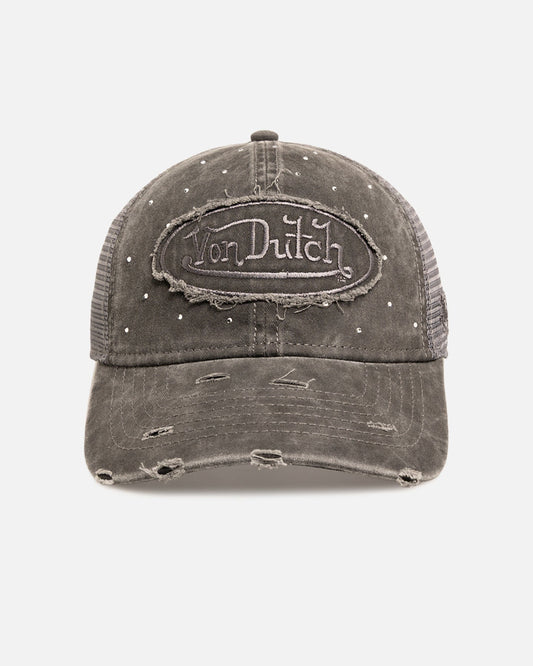 Von Dutch Glitz Trucker Strapback Black Wash