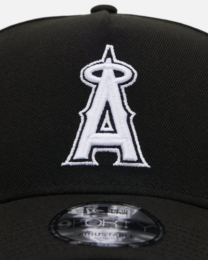 New Era Los Angeles Angels 'Black' 9FORTY A-Frame Snapback Black/White