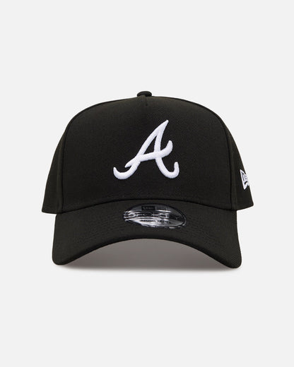 New Era Atlanta Braves 'Black' 9FORTY A-Frame Snapback Black/White