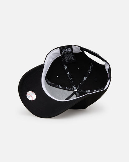 New Era Atlanta Braves 'Black' 9FORTY A-Frame Snapback Black/White