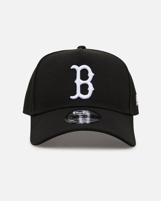 New Era Boston Red Sox 'Black' 9FORTY A-Frame Snapback Black/White
