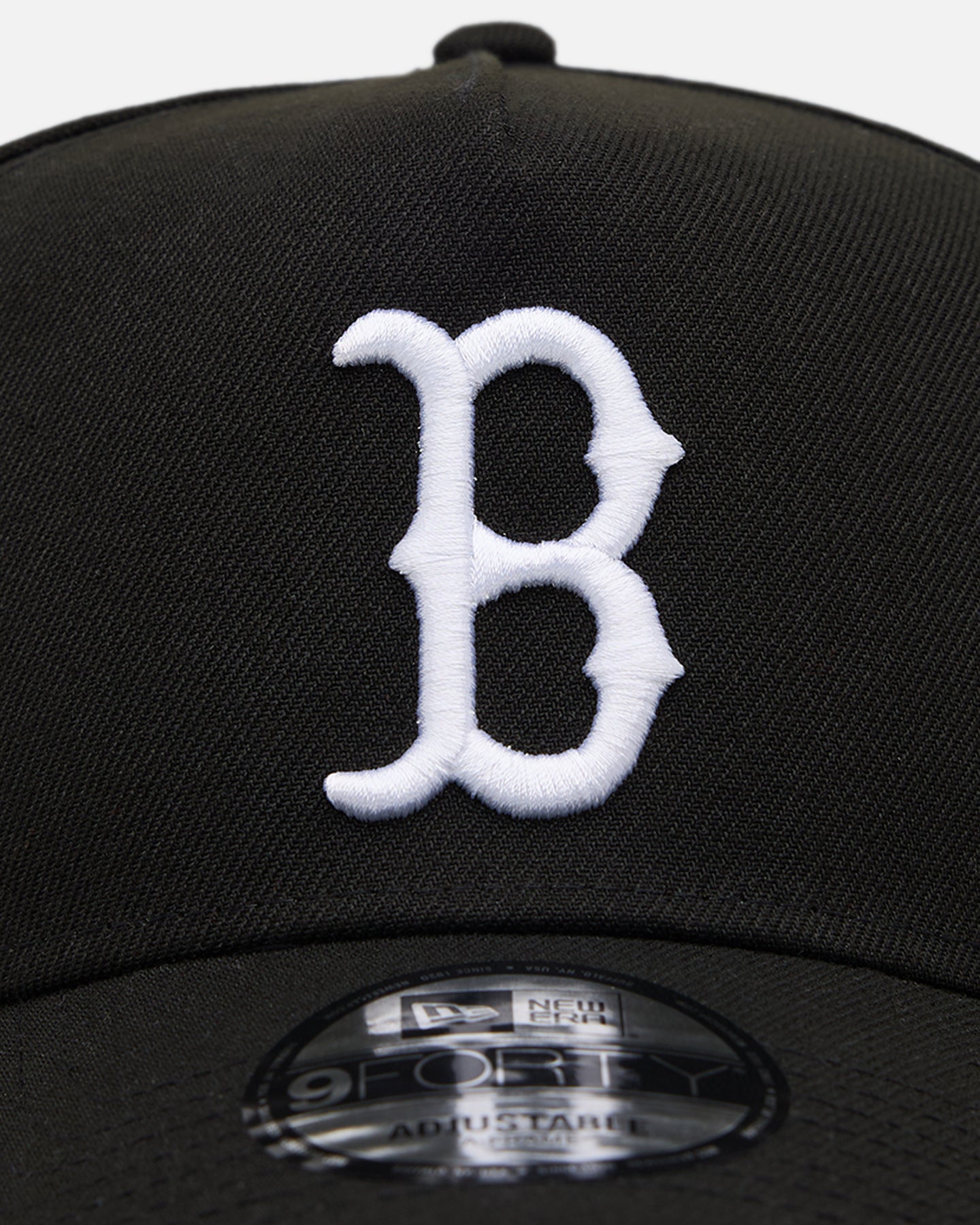 New Era Boston Red Sox 'Black' 9FORTY A-Frame Snapback Black/White