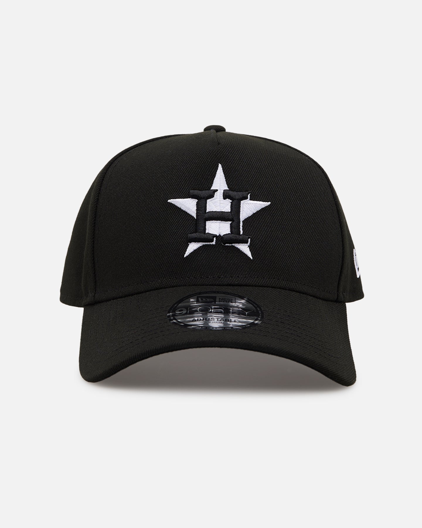 New Era Houston Astros 'Black' 9FORTY A-Frame Snapback Black/White