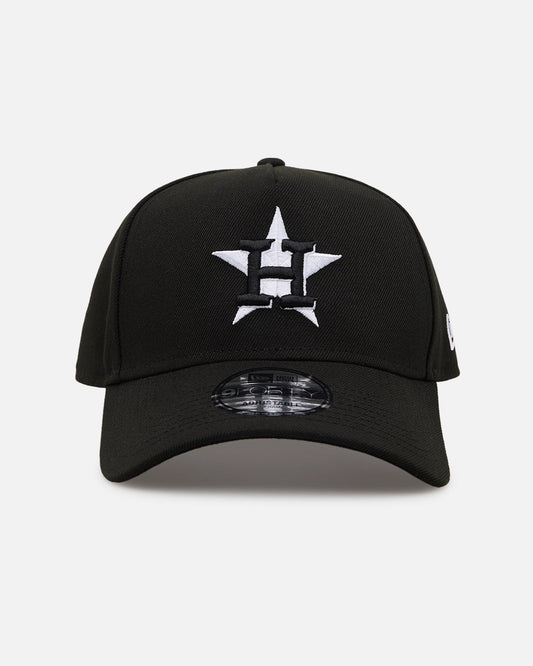 New Era Houston Astros 'Black' 9FORTY A-Frame Snapback Black/White