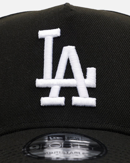 New Era Los Angeles Dodgers 'Black And White' 9FORTY A-Frame Snapback Black/White