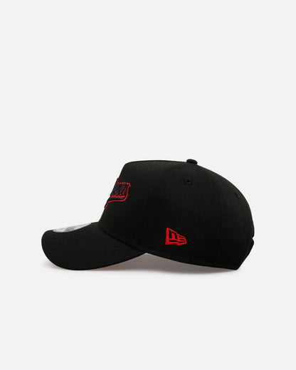 New Era Los Angeles Dodgers 'Easy Black And Scarlet' 9FORTY A-Frame Snapback Black/Scarlet