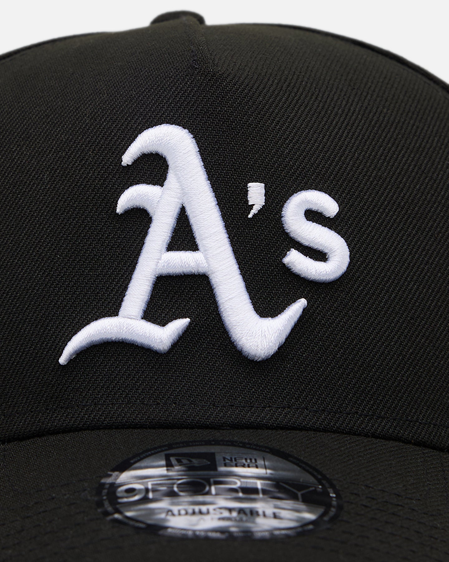 New Era Oakland Athletics 'Black' 9FORTY A-Frame Snapback Black/White