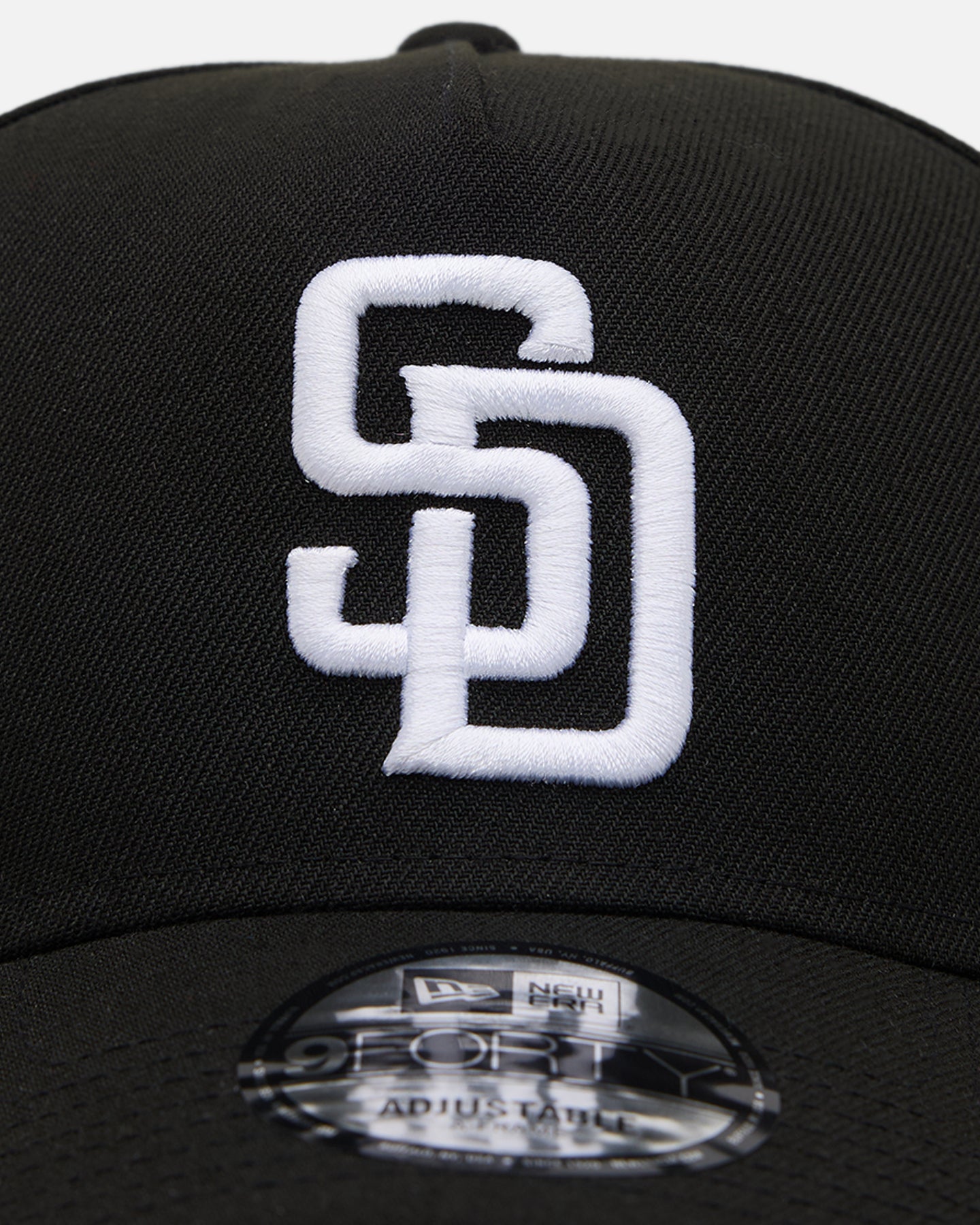 New Era San Diego Padres 'Black' 9FORTY A-Frame Snapback Black/White