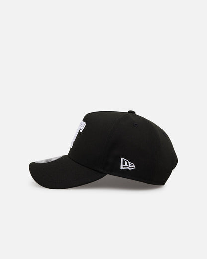 New Era Texas Rangers 'Black' 9FORTY A-Frame Snapback Black/White
