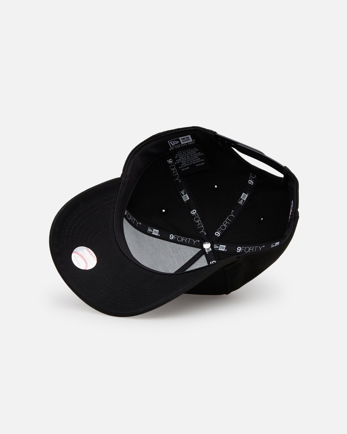 New Era Texas Rangers 'Black' 9FORTY A-Frame Snapback Black/White