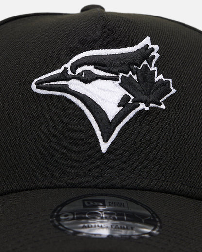 New Era Toronto Blue Jays 'Black' 9FORTY A-Frame Snapback Black/White