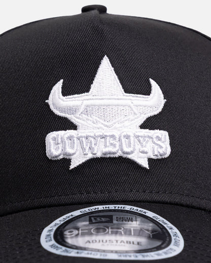 New Era North Queensland Cowboys 'NRL Glow In The Dark' 9FORTY A-Frame Snapback Black