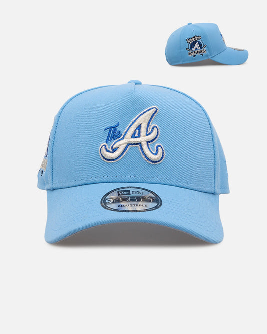 New Era Atlanta Braves 'Black Sky Blue' 9FORTY A-Frame Snapback Sky Blue