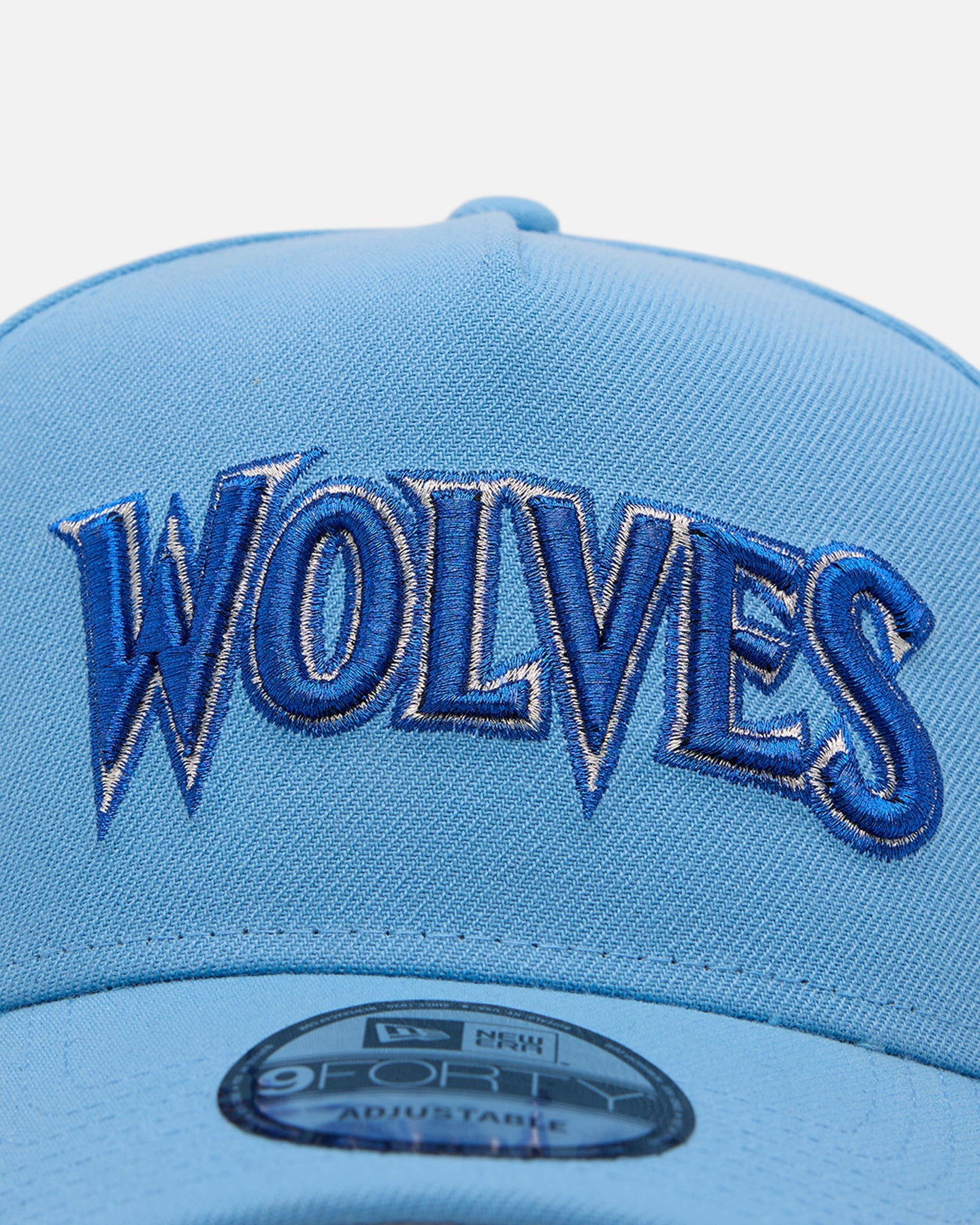New Era Minnesota Timberwolves 'Black Sky Blue' 9FORTY A-Frame Snapback Sky Blue