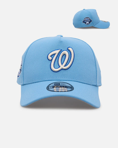 New Era Washington Nationals 'Black Sky Blue' 9FORTY A-Frame Snapback Sky Blue