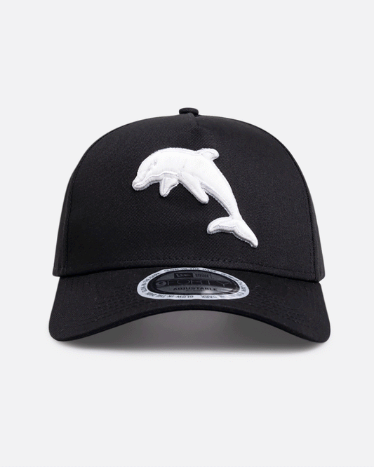 New Era Dolphins 'NRL Glow In The Dark' 9FORTY A-Frame Snapback Black