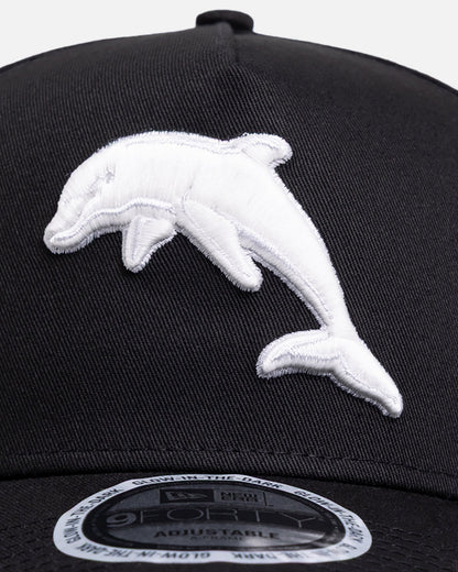 New Era Dolphins 'NRL Glow In The Dark' 9FORTY A-Frame Snapback Black