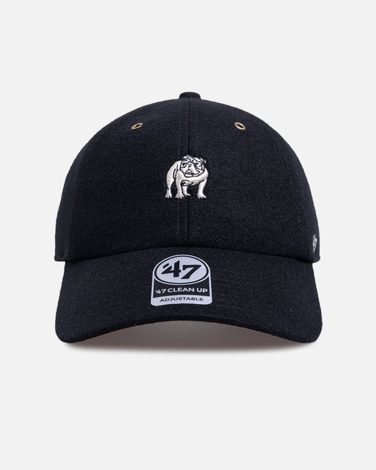 47 Brand Bulldog Wool 47 Clean Up Strapback Black