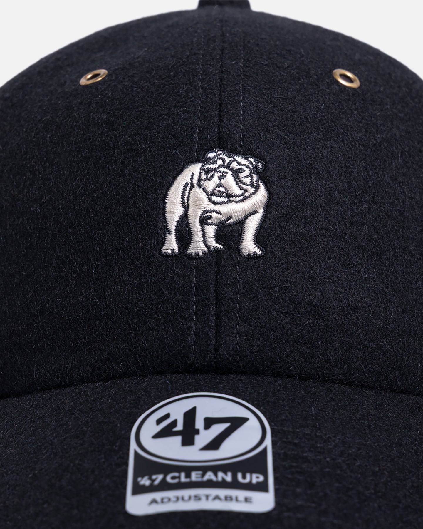 47 Brand Bulldog Wool 47 Clean Up Strapback Black