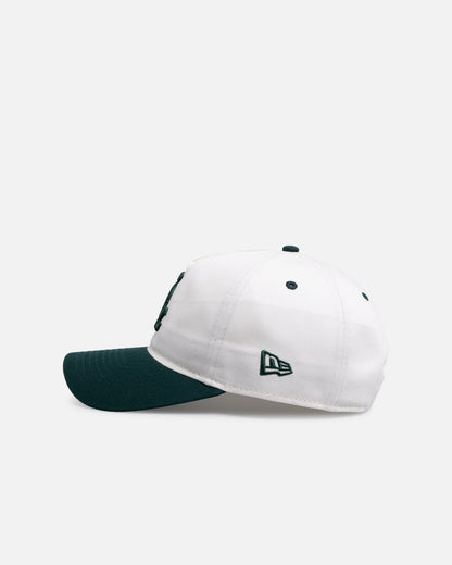 New Era Chicago White Sox 'Dark Green Chrome' 9FORTY A-Frame Snapback White/Green