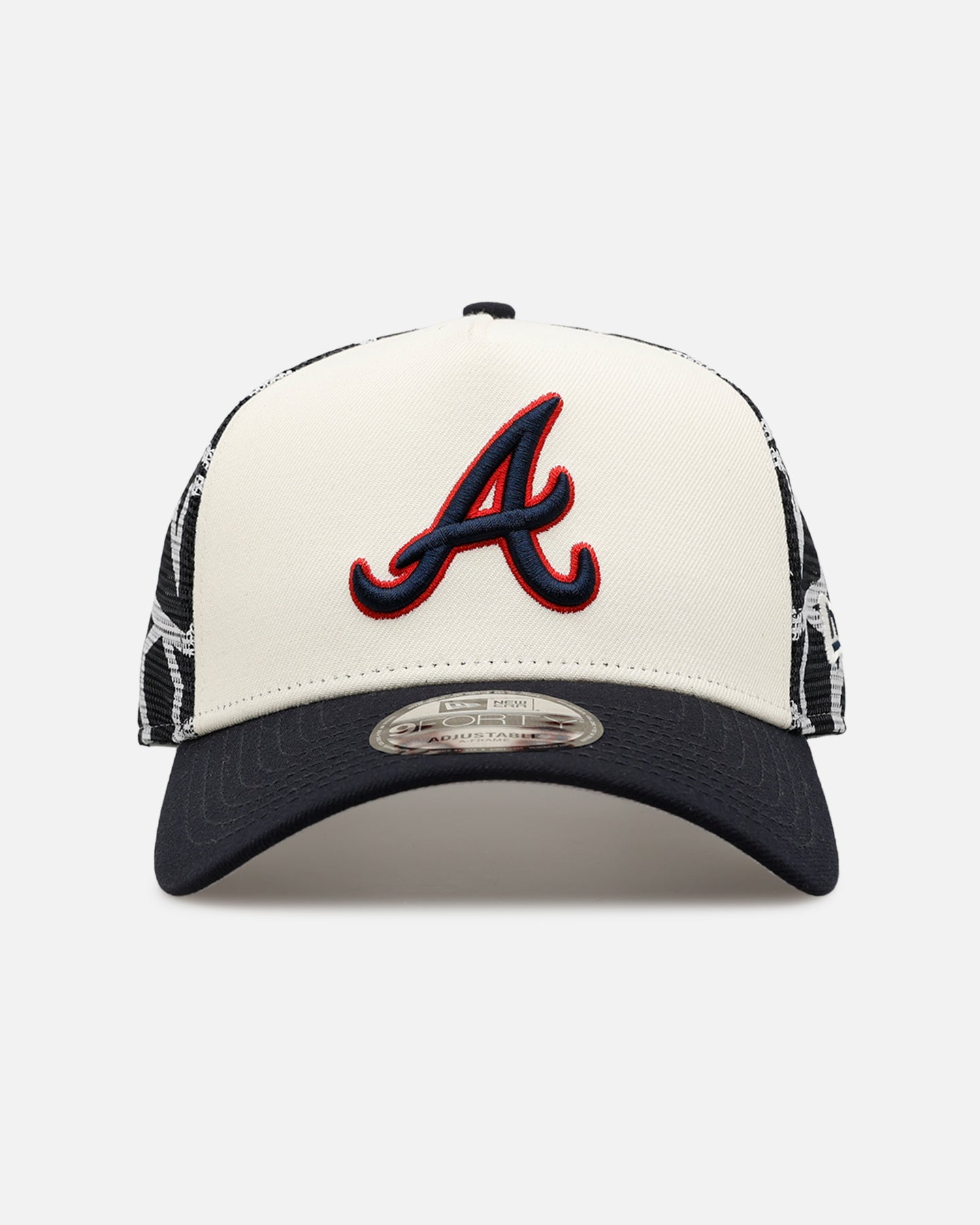 New Era Atlanta Braves 'Forth Of July' 9FORTY A-Frame Snapback Chrome/Navy