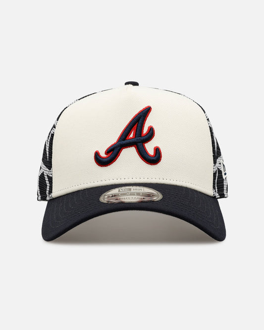 New Era Atlanta Braves 'Forth Of July' 9FORTY A-Frame Snapback Chrome/Navy