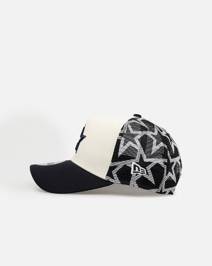 New Era Houston Astros 'Forth Of July' 9FORTY A-Frame Snapback Chrome/Navy