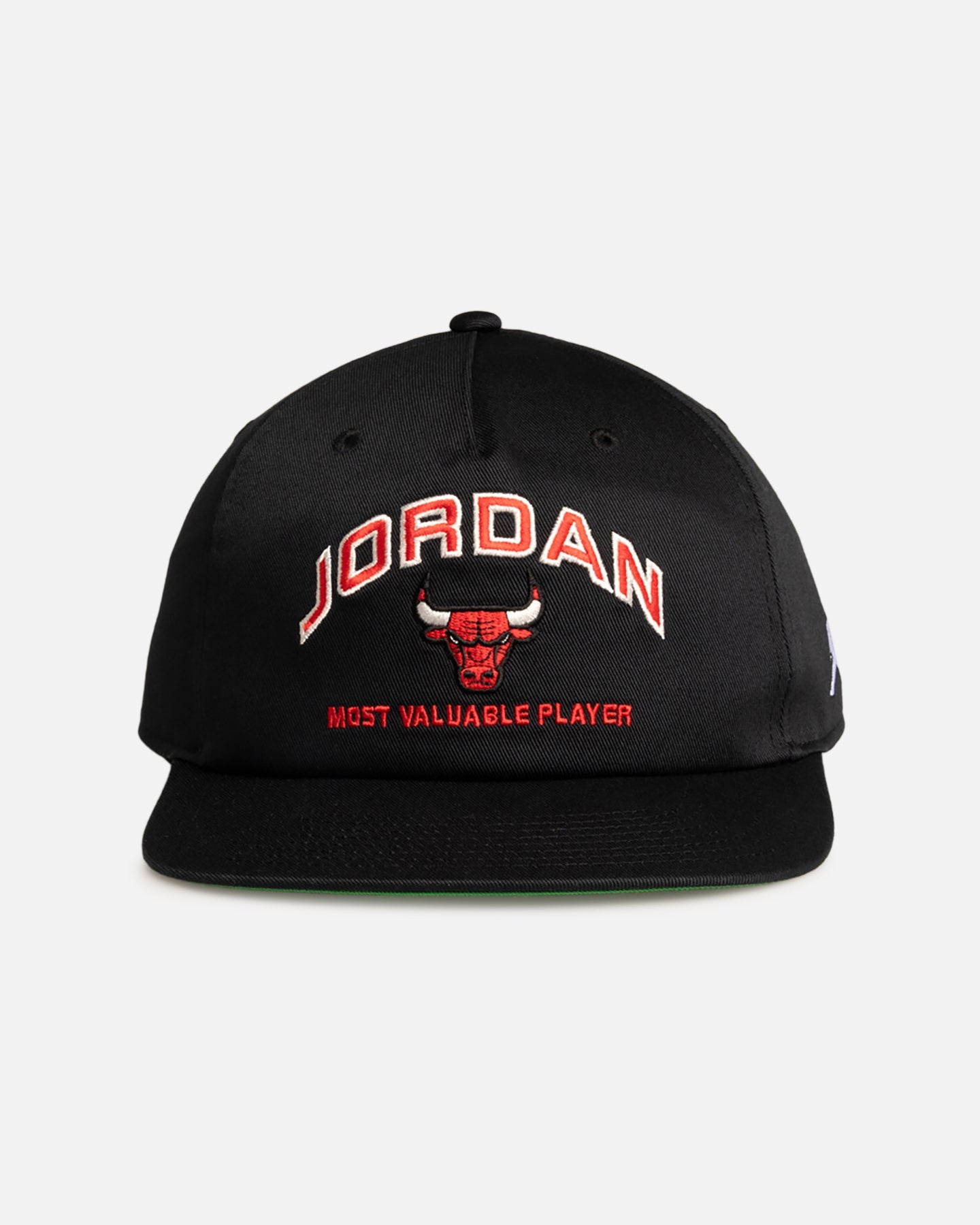 Jordan Chicago Bulls Jordan Pro Unstructured Flat Bill Snapback Black