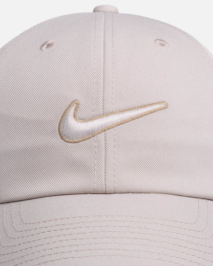 Nike Club Unstructured Swoosh Strapback Cap Cream