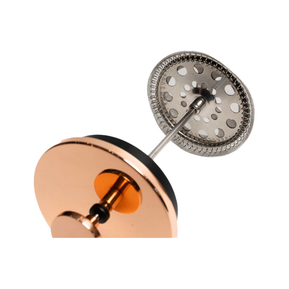 Coffee Culture Tea and French Glass Presser/Plunger with Handle 600mL Rose Gold