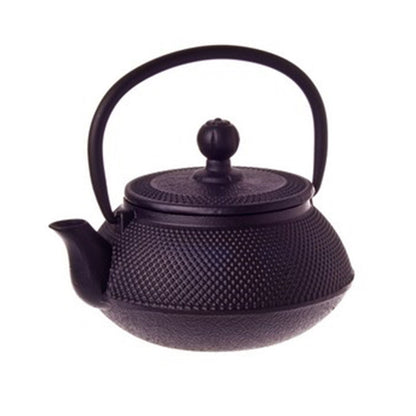 Teaology Cast Iron Teapot 500ml - Fine Hobnail Black