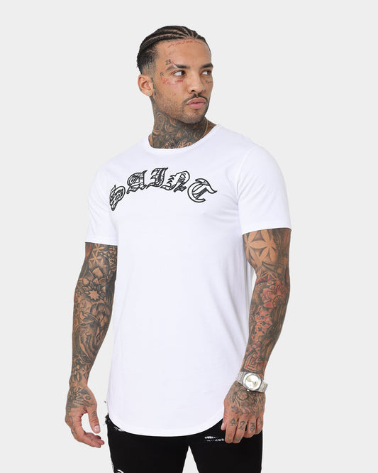 Saint Morta Gothic Paisley El Duplo Short Sleeve T-Shirt White/Black