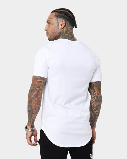 Saint Morta Gothic Paisley El Duplo Short Sleeve T-Shirt White/Black