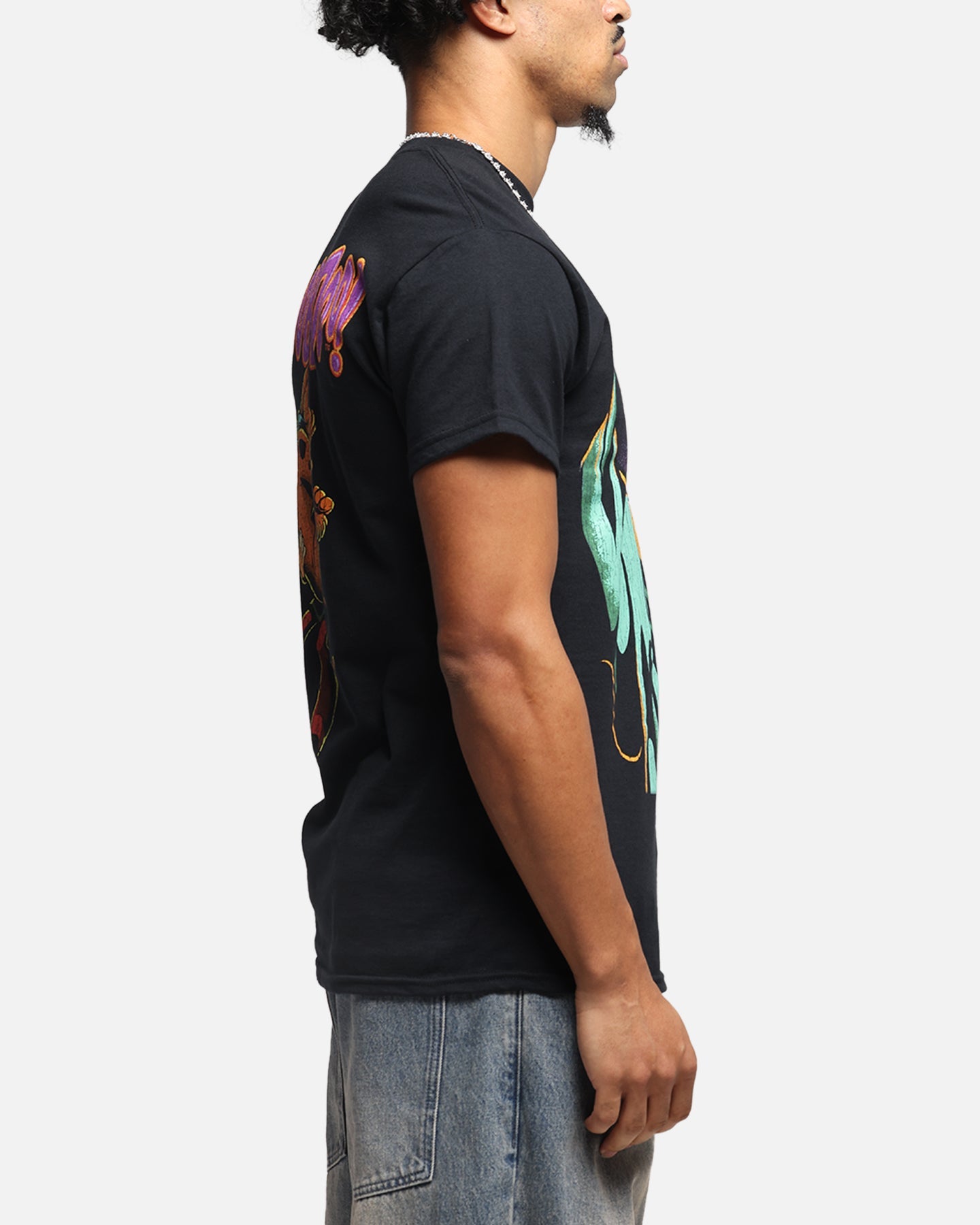 Goat Crew X Scooby-Doo Green Ghost Vintage T-Shirt Black