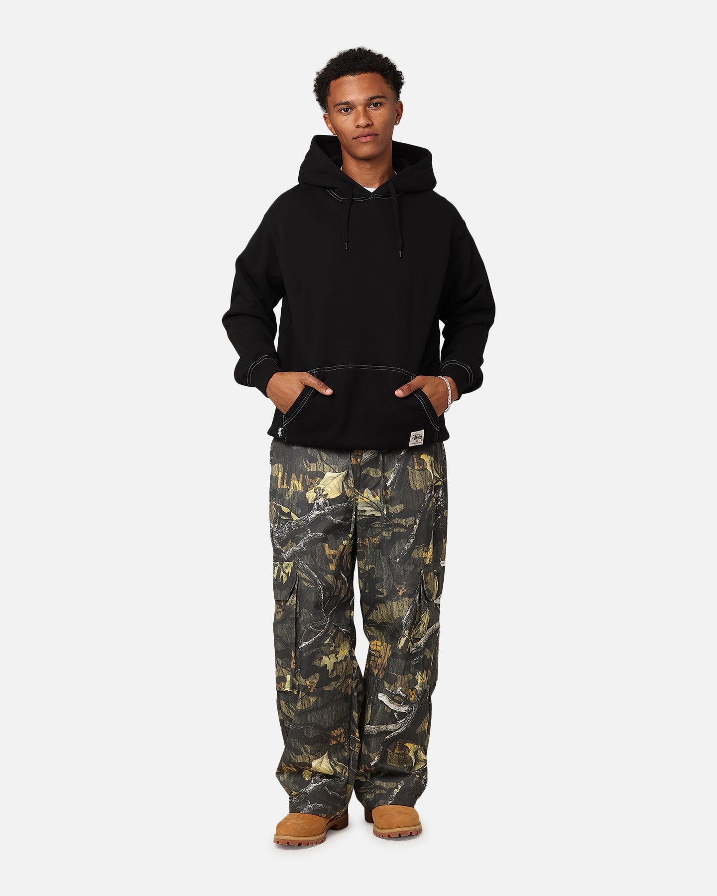Stussy SS Link Fleece Hoodie Black