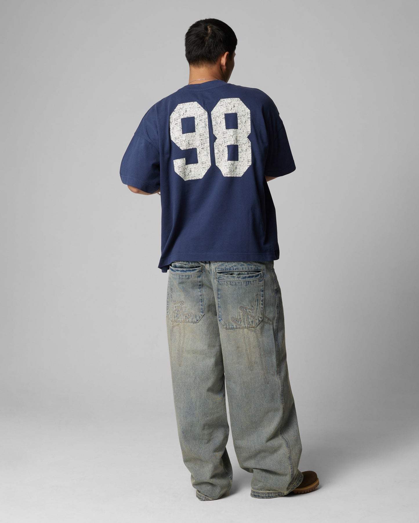 Loiter Human Box T-Shirt Blue