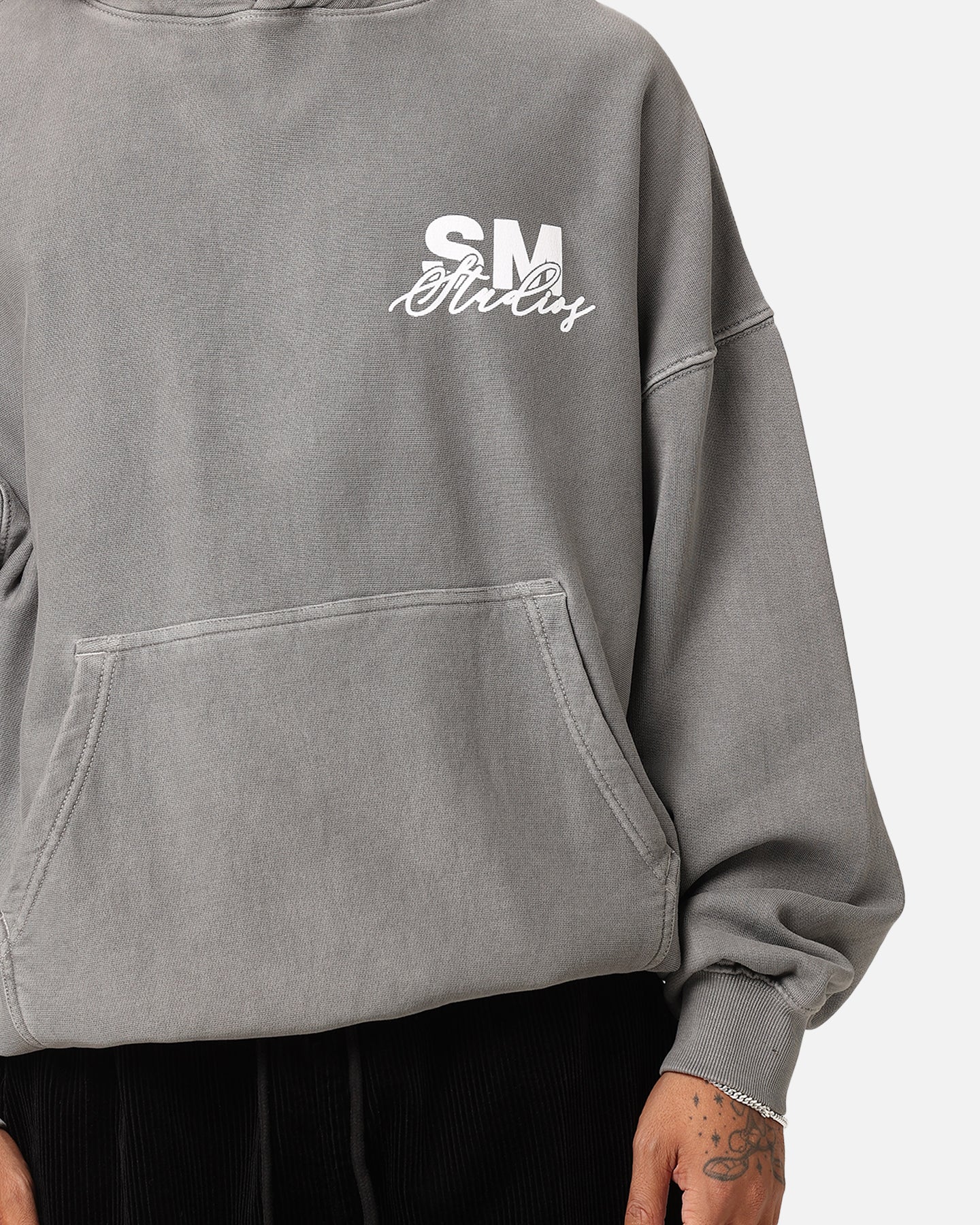 Saint Morta Saint Studios Hoodie Washed Charcoal