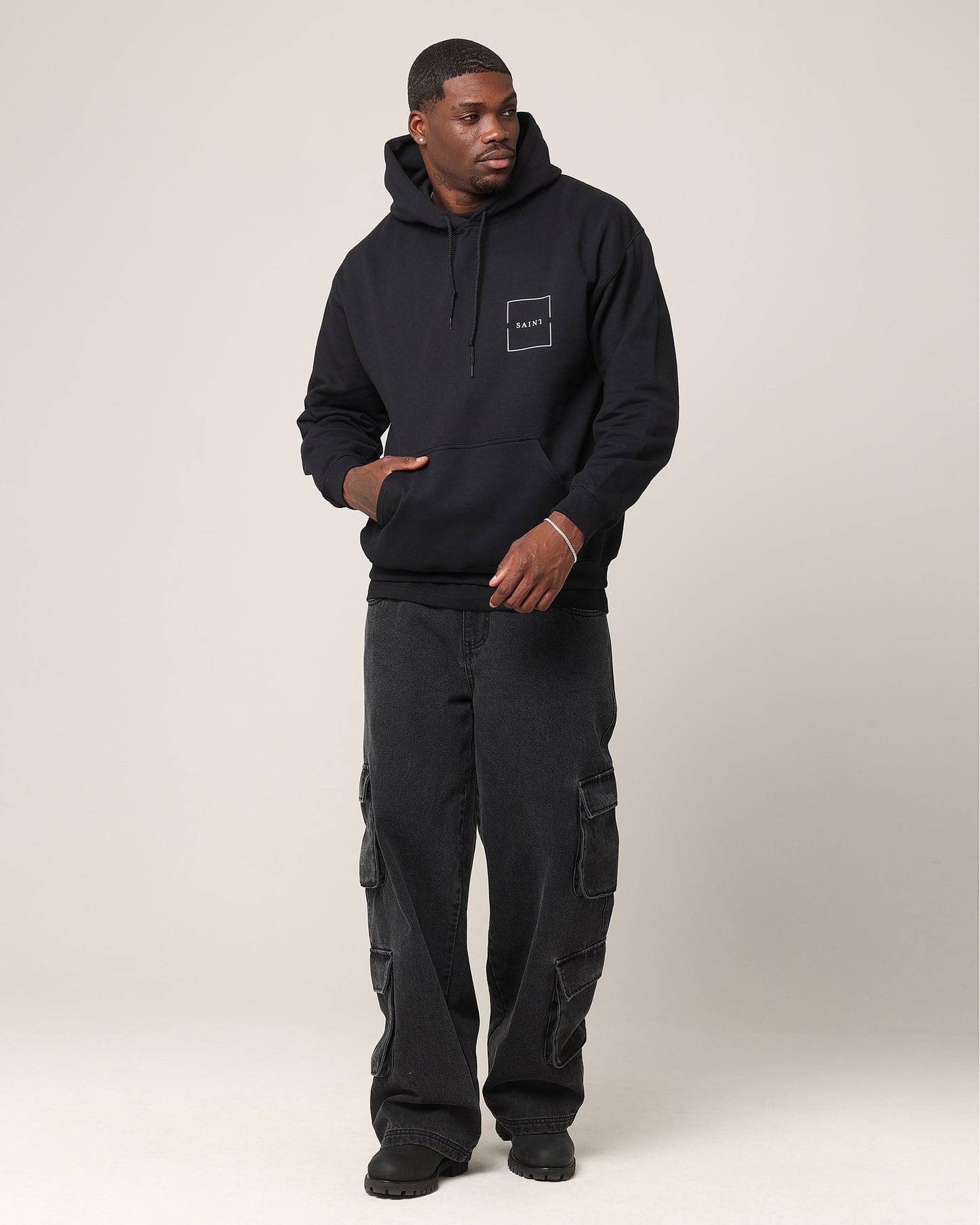 Saint Morta Division Hoodie Black