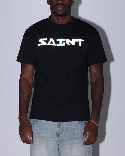 Saint Morta Lafayette V2 Scripture T-Shirt Black/Iridescent