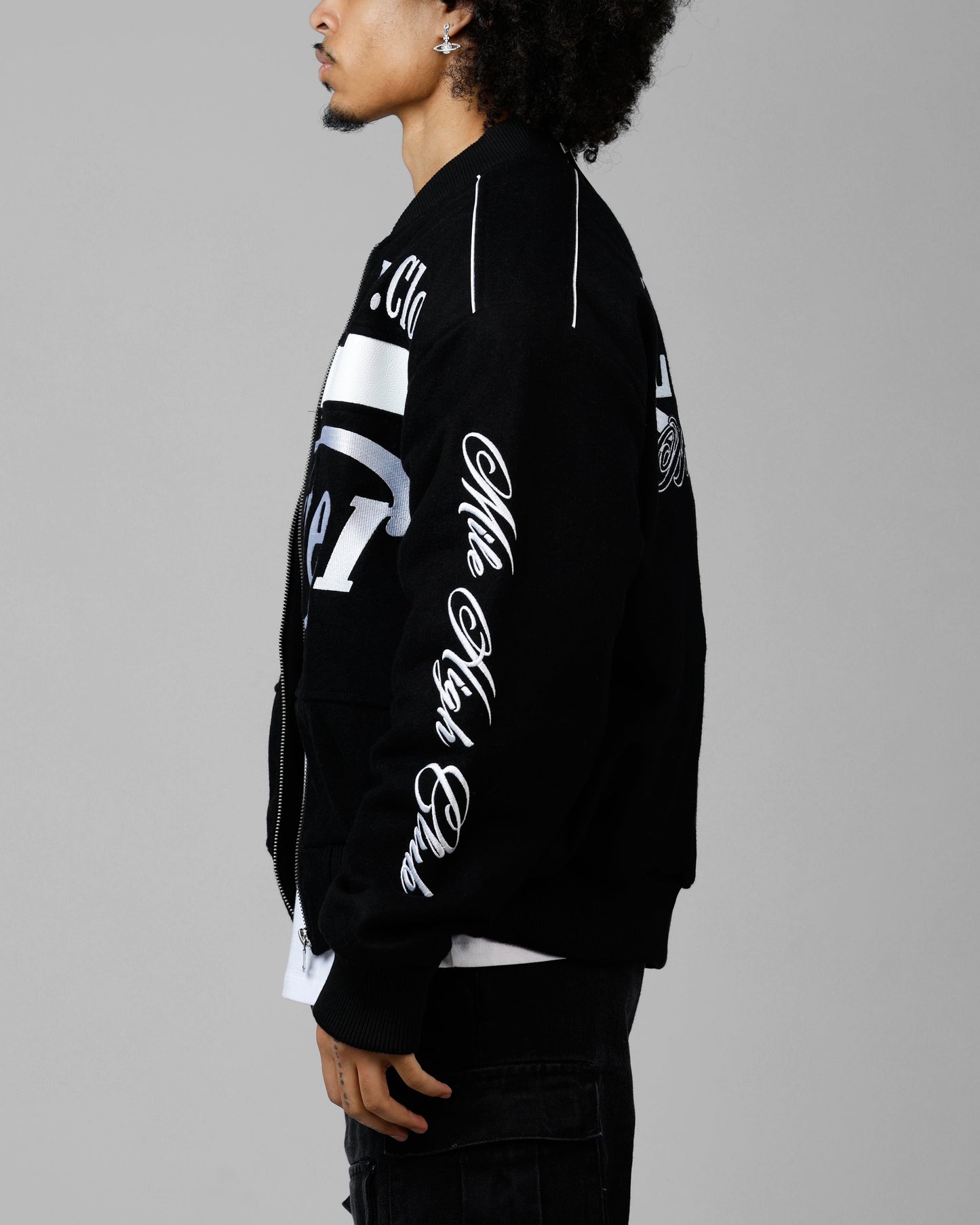 Loiter Aviation Bomber Jacket Black