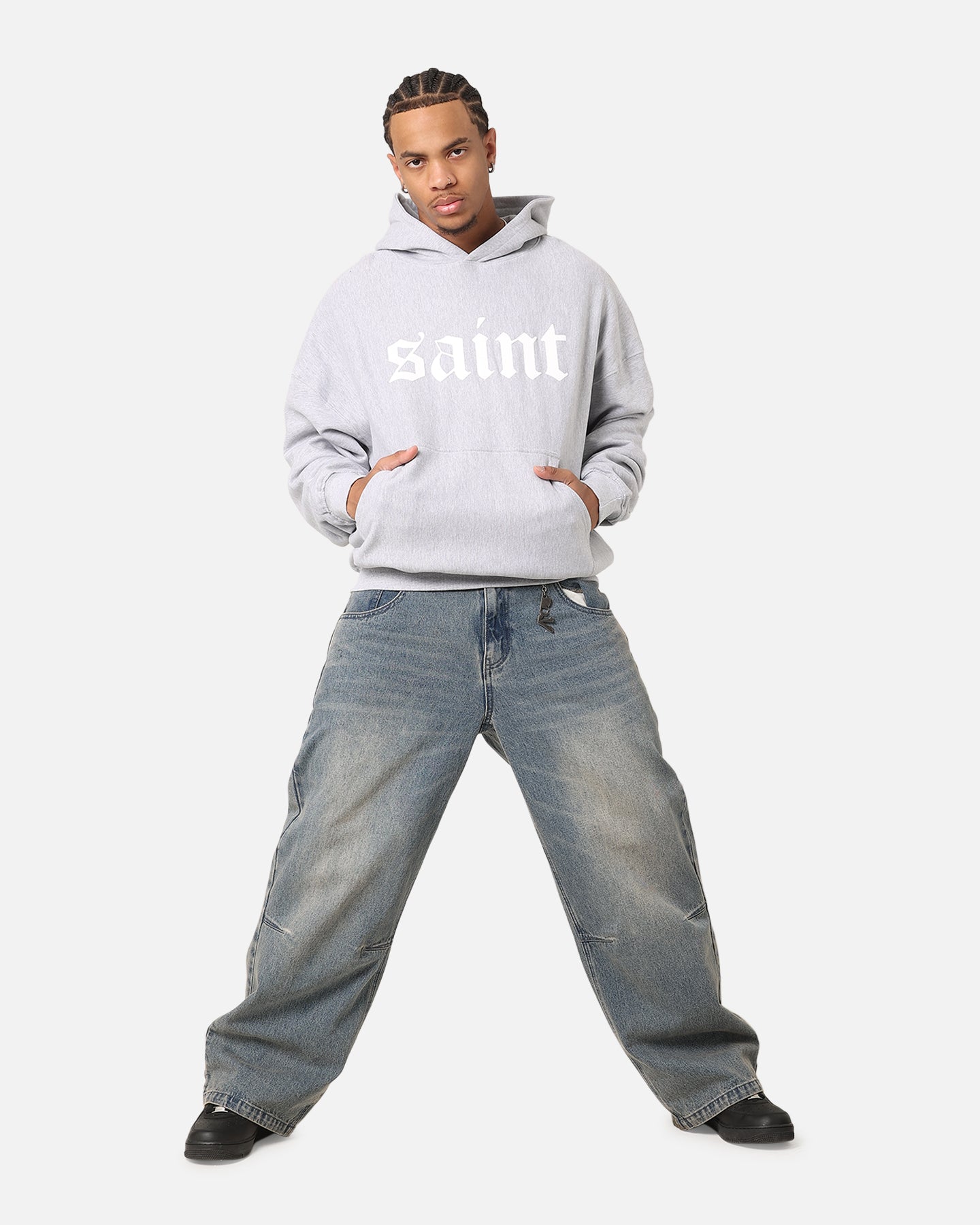 Saint Morta Gothic Premium Hoodie Light Marle