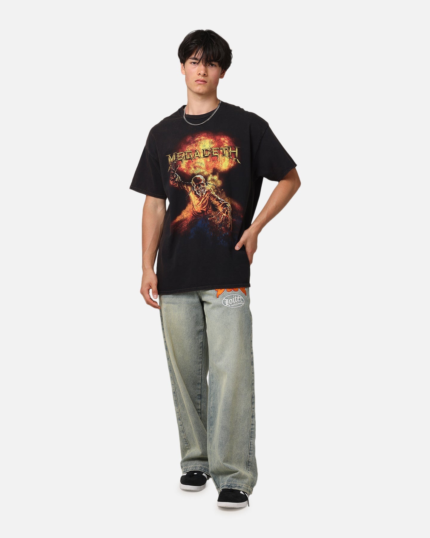 Megadeth Fire Ball Vintage T-Shirt Black Vintage