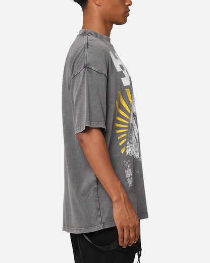 The Anti Order Legion Mock Neck T-Shirt Washed Charcoal