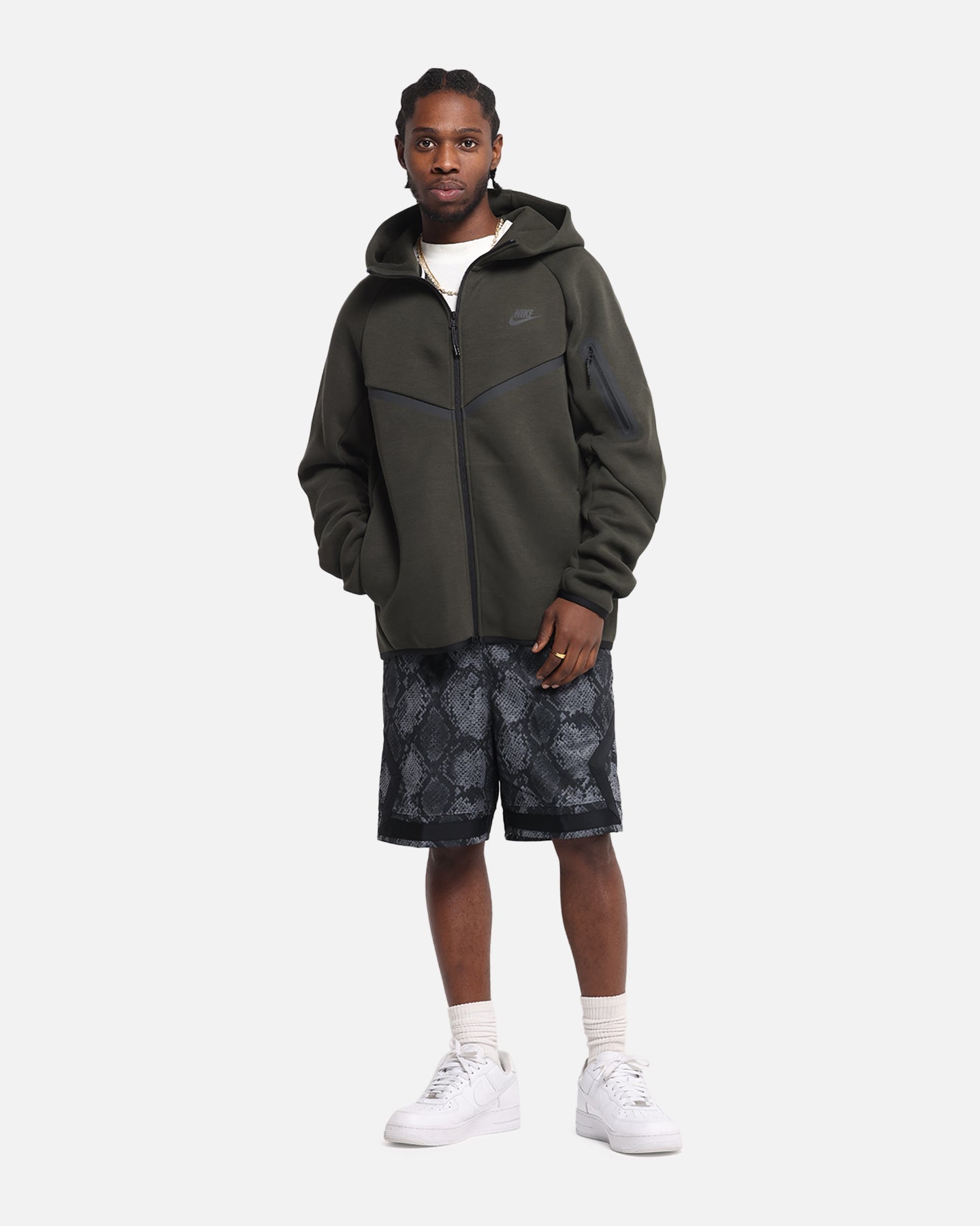 Nike Sportswear Tech Fleece Windrunner Full-Zip Hoodie Jacket Black