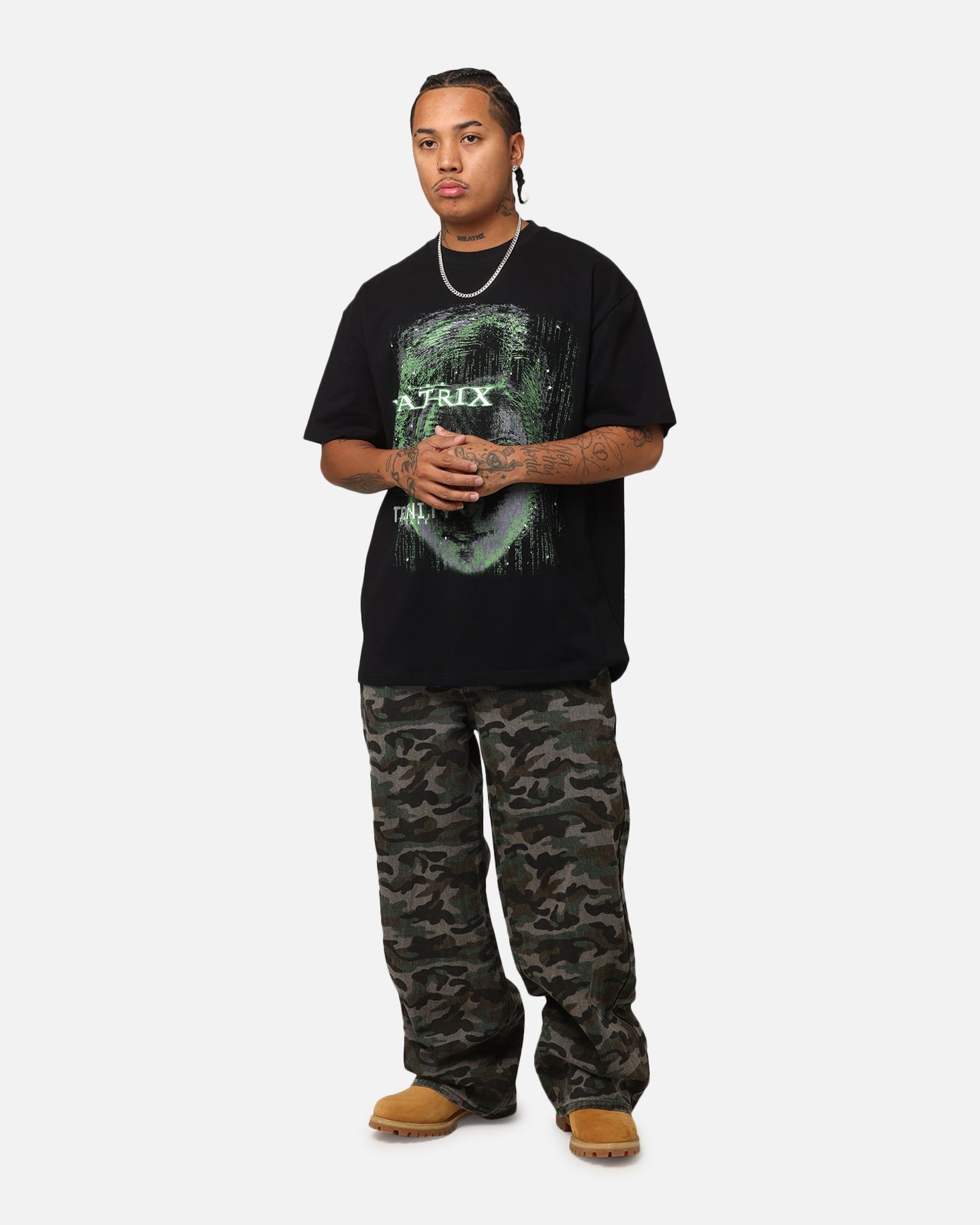 American Thrift X The Matrix Trinity Heavy T-Shirt Black