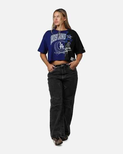 New Era Women's Los Angeles Dodgers Team Split T-Shirt Blue/Black